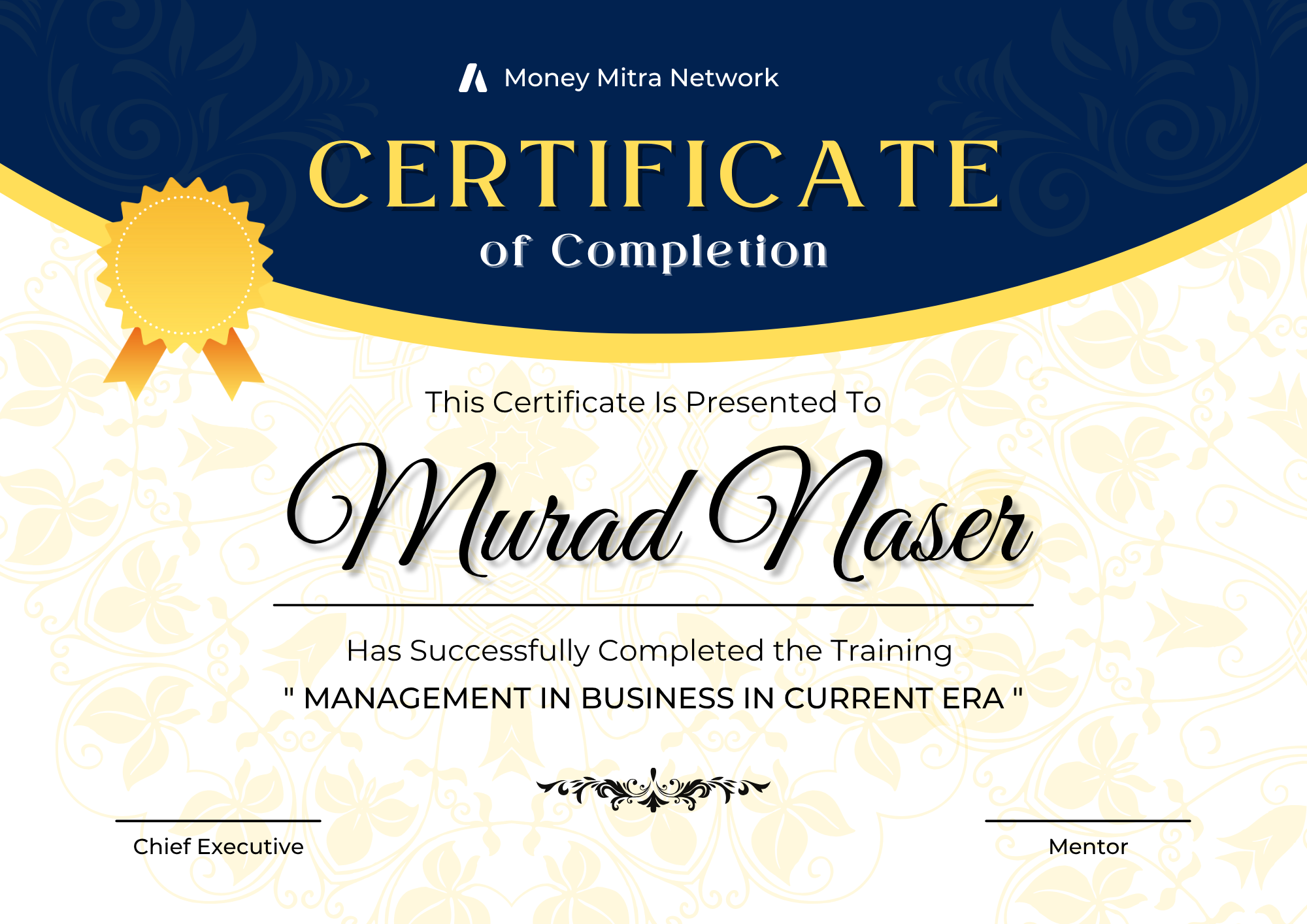 Demo Certificate